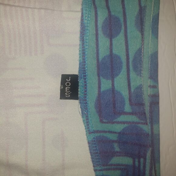 Joes Skirt Womens Large Blue Purple Geometric Polka Dot Mini Stretch Made USA - Picture 4 of 6